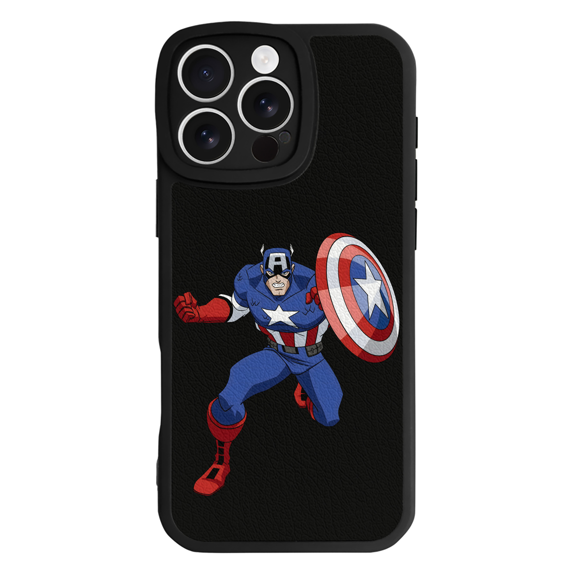 （画像用） アベンジャーズ The Avengers 【iPhone 16シリーズ対応】シリコンスマホケース（レザー調） 材質：シリコン